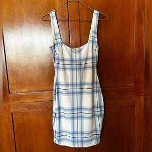 Plaid bodycon dress